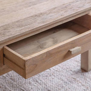 Nkuku Laali Grooved Mango Wood Coffee Table